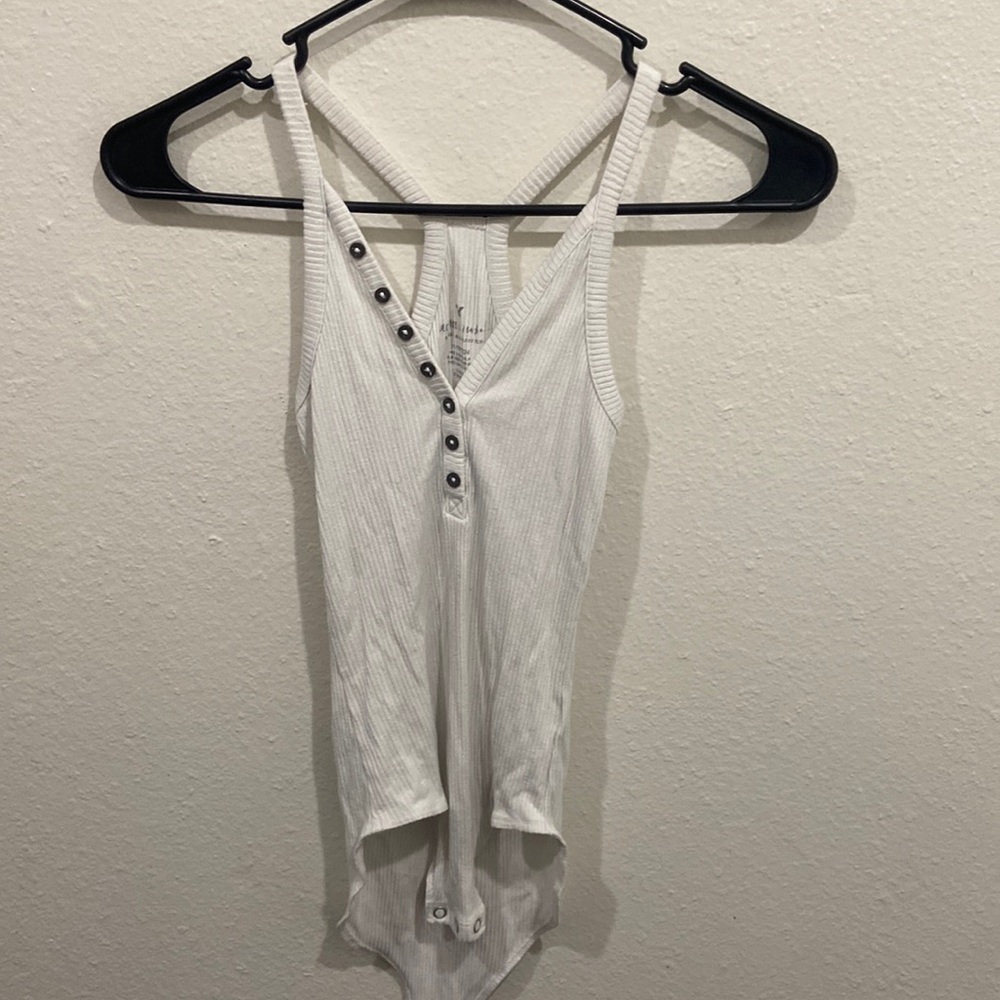 White body suit from American eagle. Button up white bodysuit